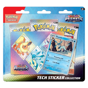 Prismatic Evolutions Tech Sticker Blister (englisch)