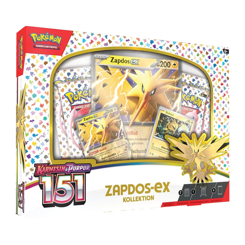 [DE] Pokémon - Karmesin & Purpur - 151 - Zapdos Ex Kollektion