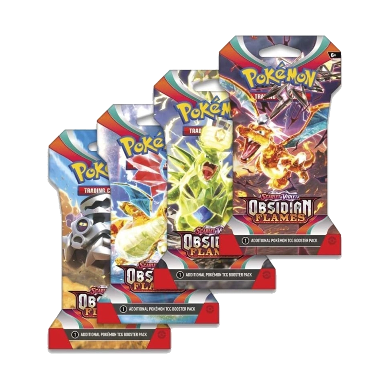[EN] Pokémon - Scarlet & Violet - Obsidian Flames - Sleeved Booster